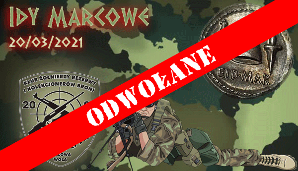 Zawody "Idy Marcowe" odwołane! - Strzelnica w dniach 20.03.2021 - 9.04.2021 ZAMKNIĘTA