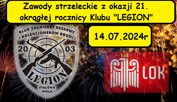 Zawody strzeleckie z okazji 21. okrągłej rocznicy Klubu "LEGION"